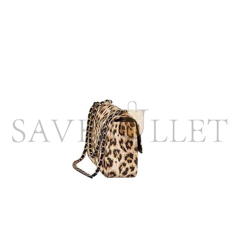 Ch**el master leopard print classic flap bag (33*18*8cm)